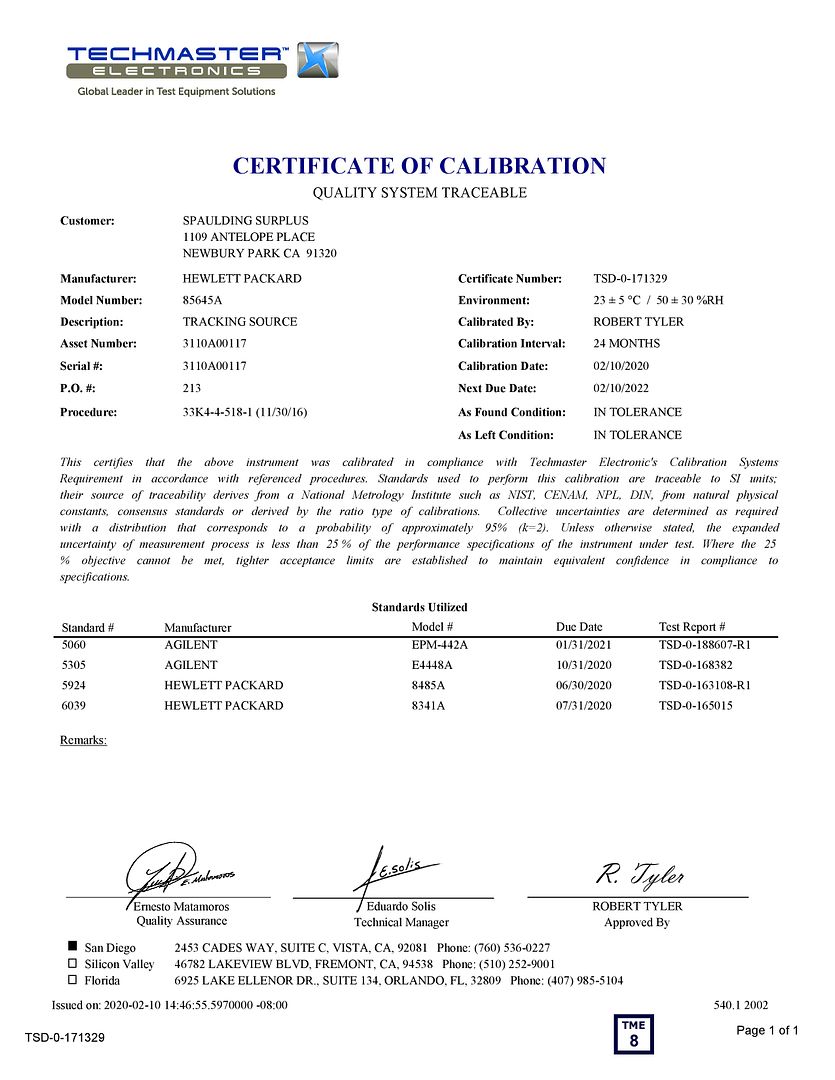 85645A_Cal_Certificate_page_001