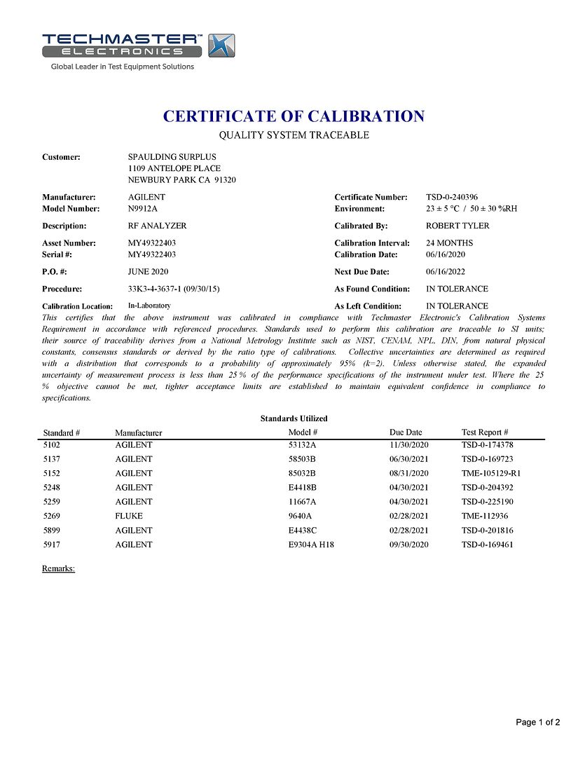 Agilent_N9912A_Cal_Certificate_AUG_2020_page_001
