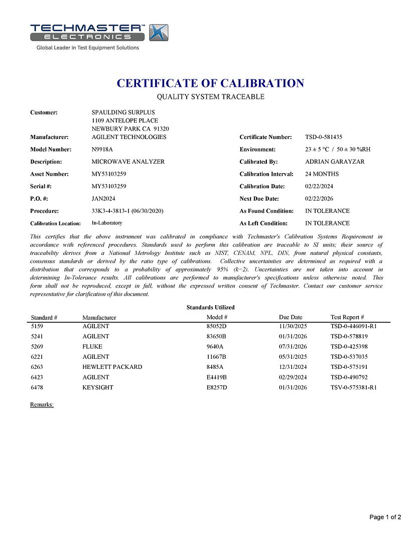 N9918A Cal Cert-page-001