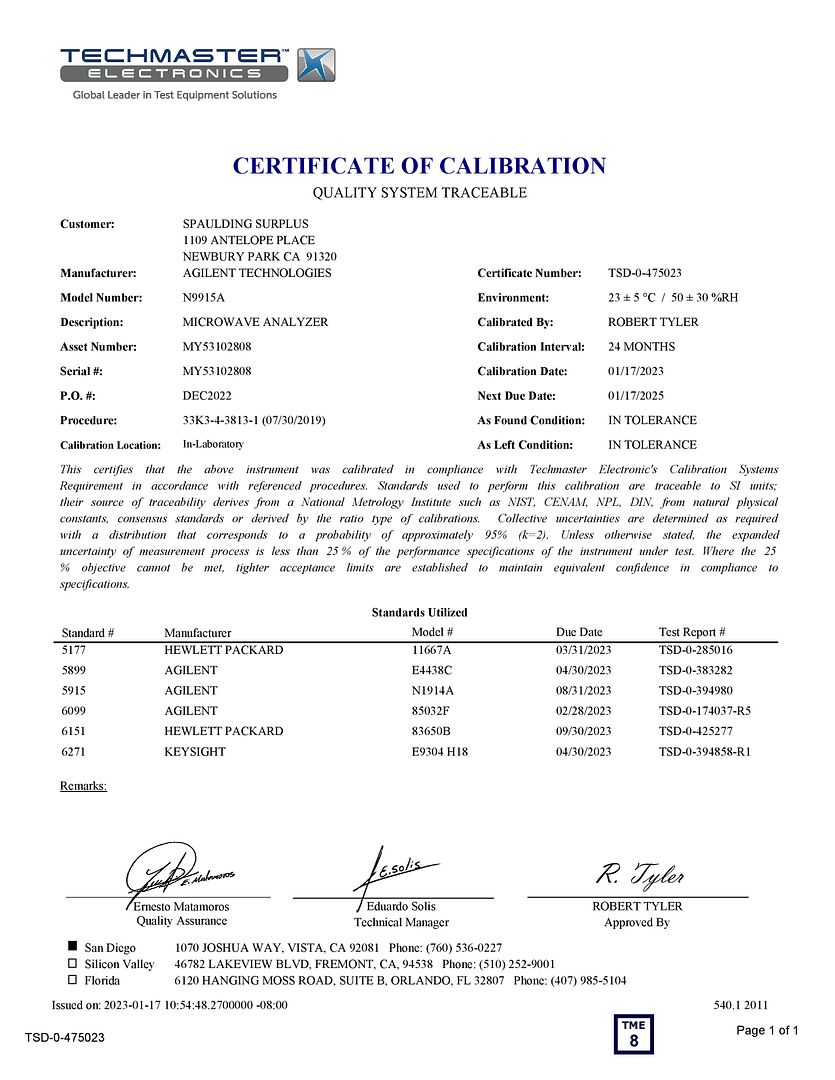 N995A Cal Certificate-page-001
