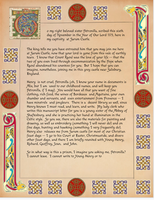 2020_First_Illuminated_MS_letter_Eleanor_to_Petronilla_page_1