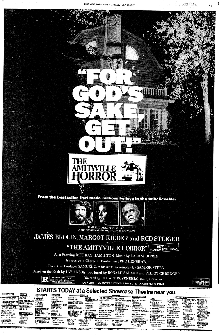 The Amityville Horror (1979) 4K UHD coming from Vinegar Syndrome Page