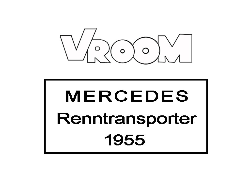 Mercedes race transporter 1955