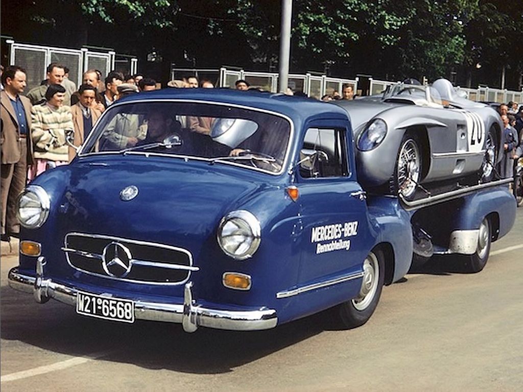 Mercedes race transporter 1955