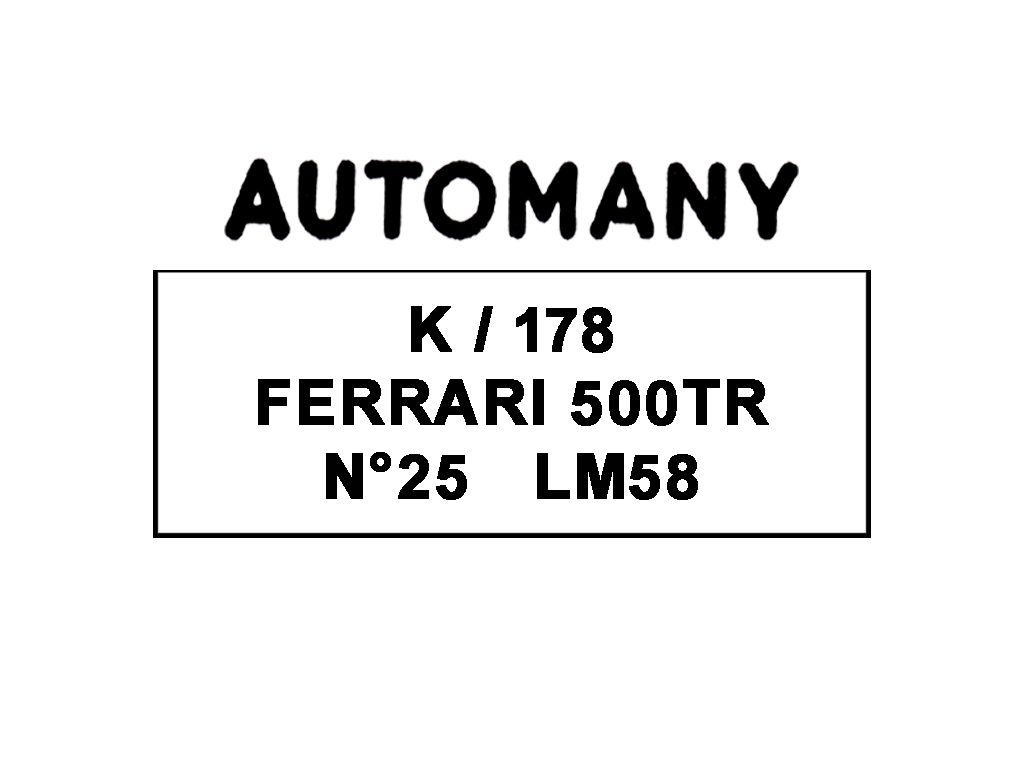 Ferrari 500 TR 1958
