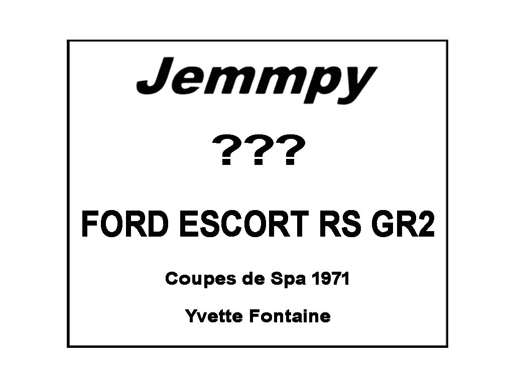 Ford Escort RS GR2 1971