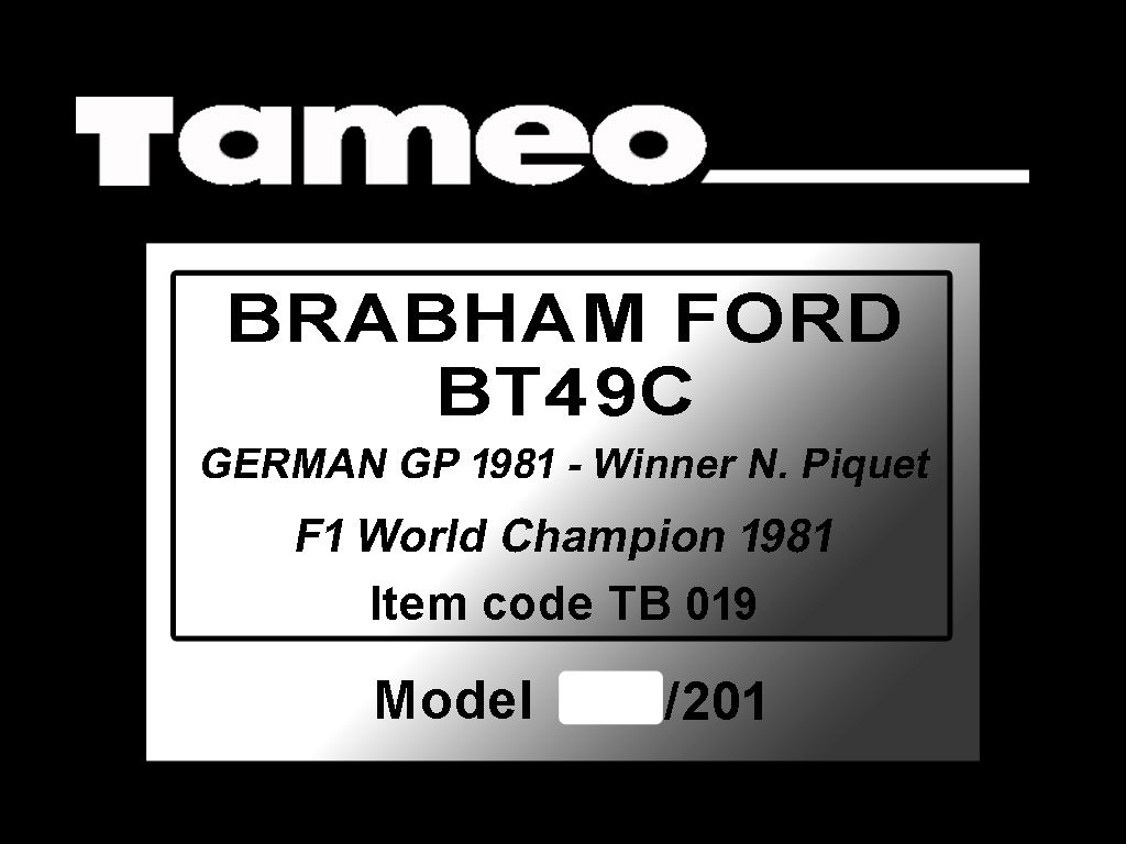 Brabham-Ford BT49C 1981