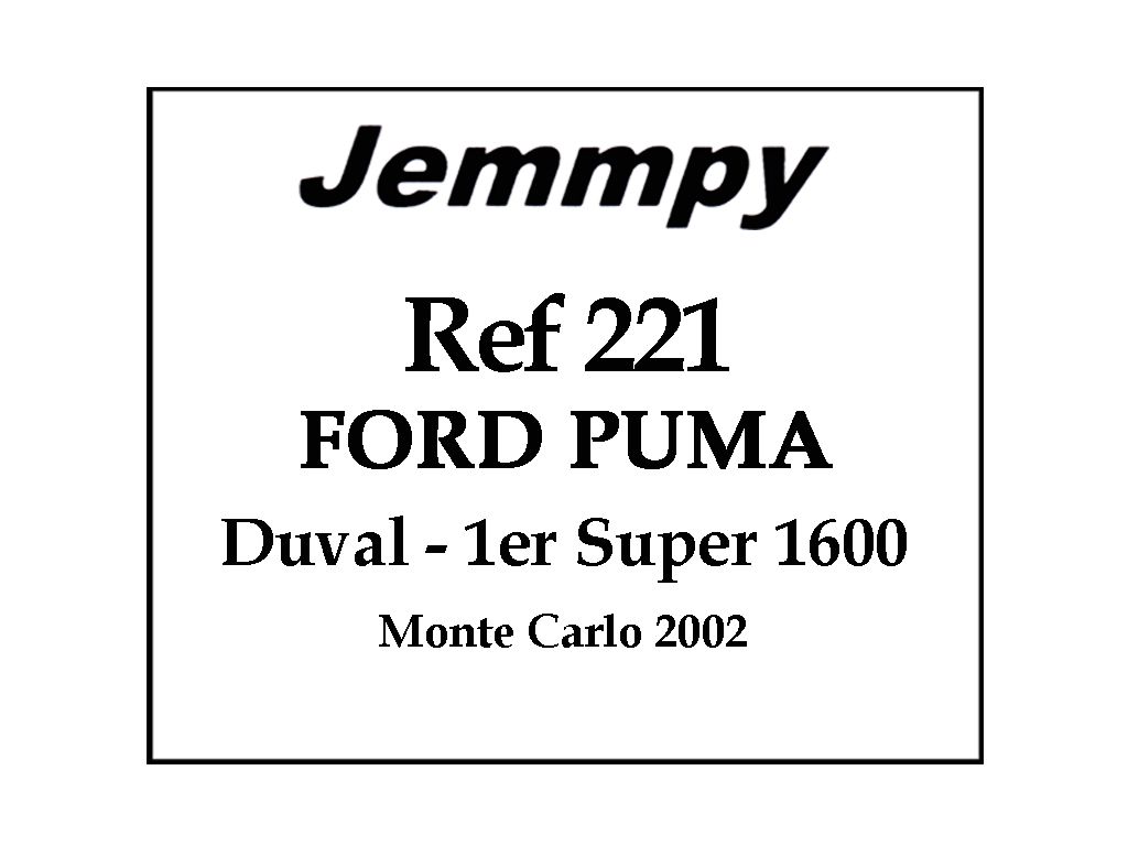 Ford Puma S1600 2002