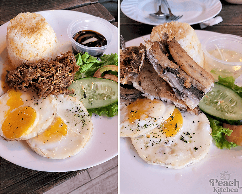 Garlic Beef tapa and Boneless Bangus