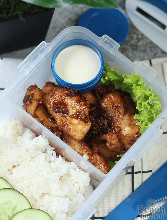 Honey Butter Chicken Tenders with Garlic Dip