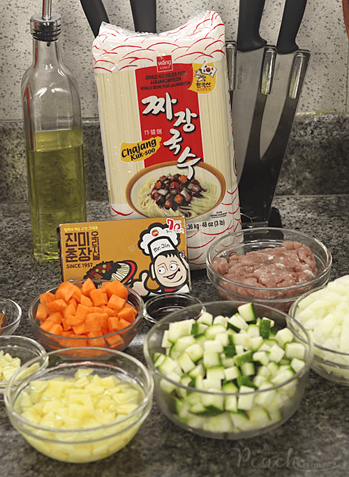 Jajangmyeon Ingredients
