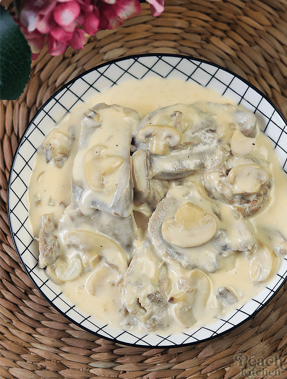 Pork Lengua in White Sauce