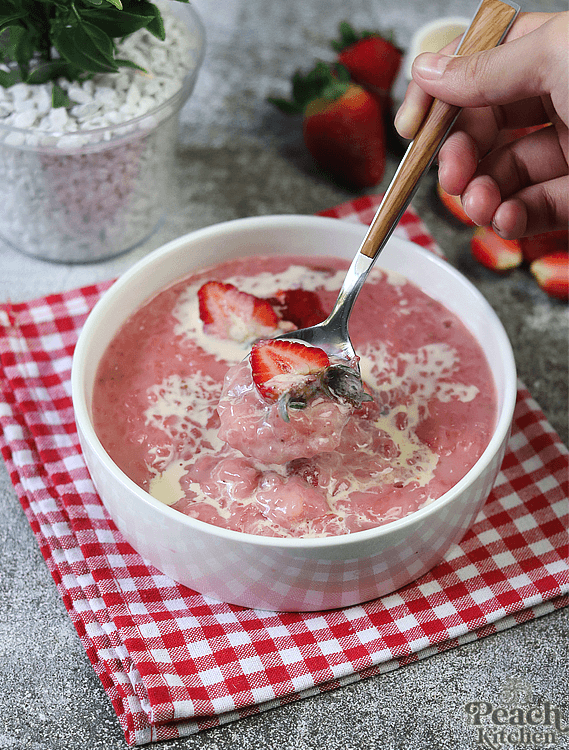 Strawberry Champorado