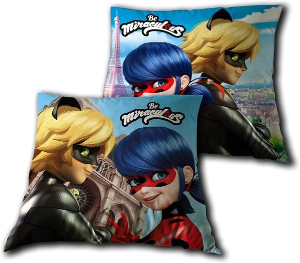 Milagroso Ladybug Y Gato Noir Poliester Cojin Relleno 35cm X 35 6cm X 35 6cm Ebay