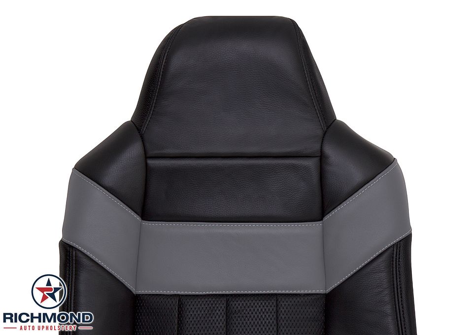 US Leather Seat Cover – Driver Side Lean Back – Fits 2007 Ford F250 Harley Davidson (Black, Direct Fit) 2 thumbnail image