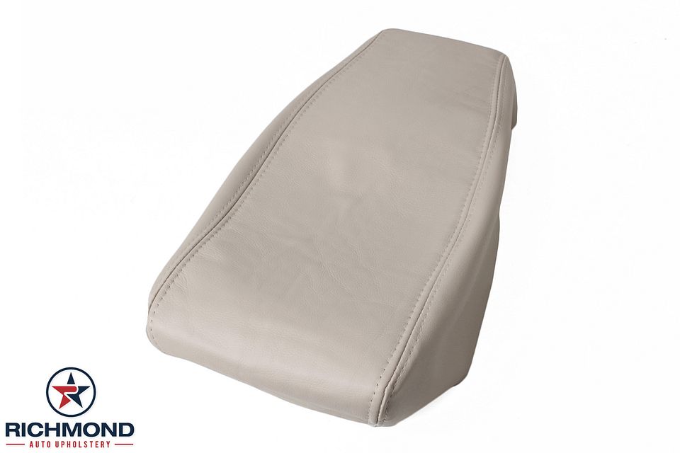 2003-2005-Lincoln-Towncar-Center-Console-Lid-Cover-Storage Compartment-Tan-Light-Parchment-1