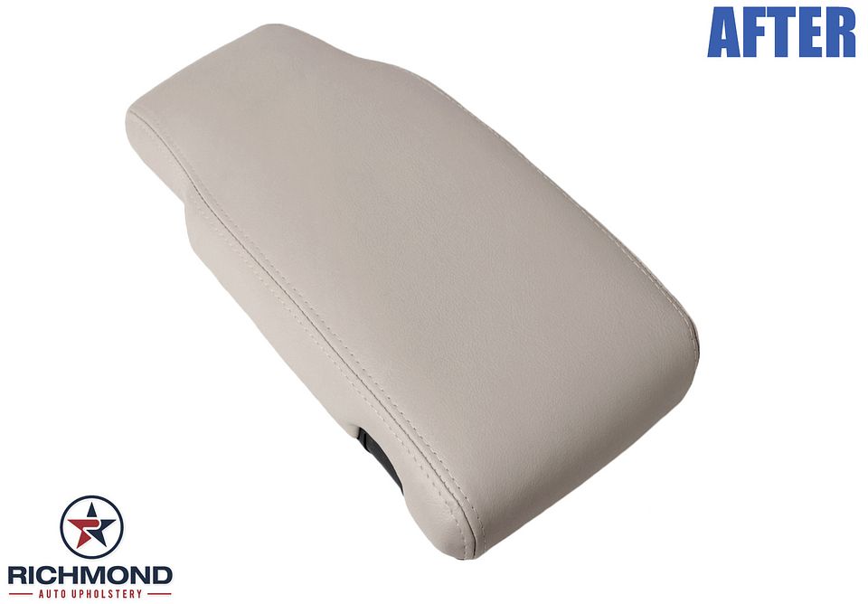 2003-2005-Lincoln-Towncar-Center-Console-Lid-Cover-Storage Compartment-Tan-Light-Parchment-10