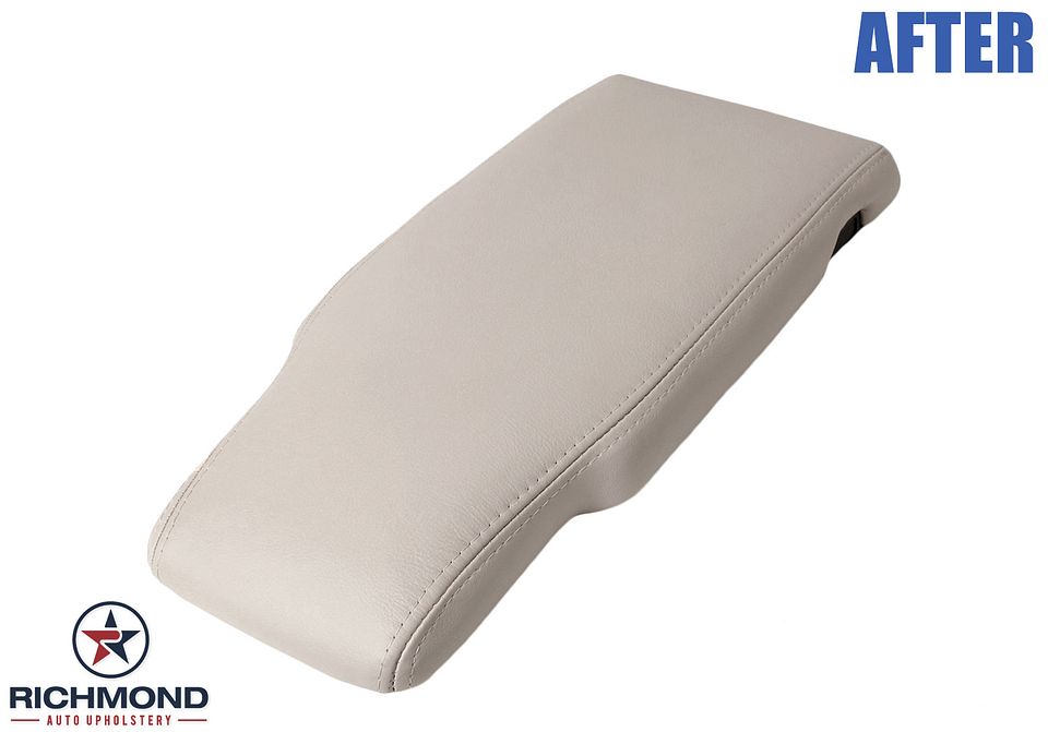 2003-2005-Lincoln-Towncar-Center-Console-Lid-Cover-Storage Compartment-Tan-Light-Parchment-7