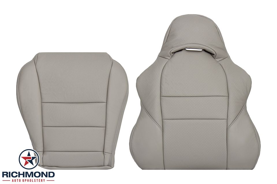 2005-2006-Acura-RSX-Driver-Side-Complete-Replacement-Leather-Seat-Cover-Gray-Perforated-1