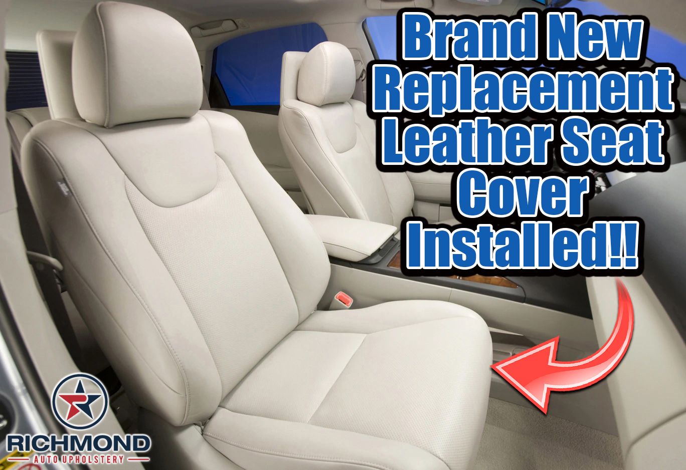 For 2013 2014 Lexus RX350 RX450hPassenger Side Lean Back Leather Seat Cover Tan eBay