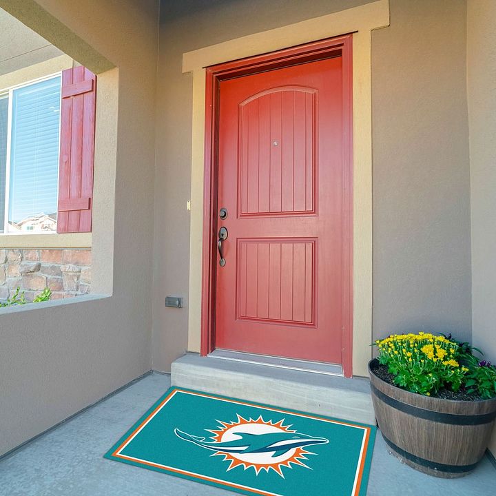 Miami Dolphins 3x4 Area Rug3