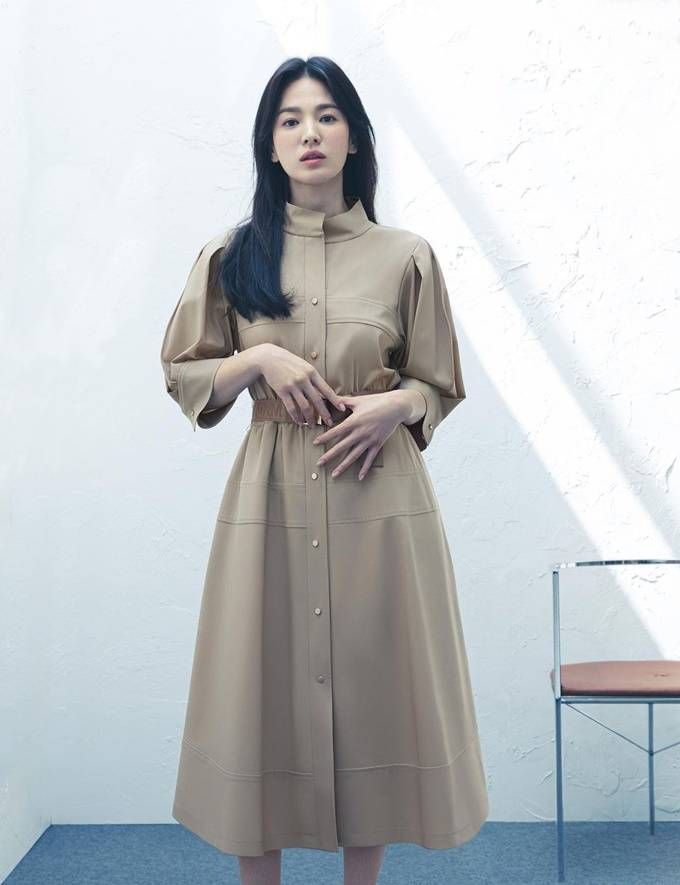 Song Hye Kyo Classy and Elegant in New Clothing Brand Office Attire ...