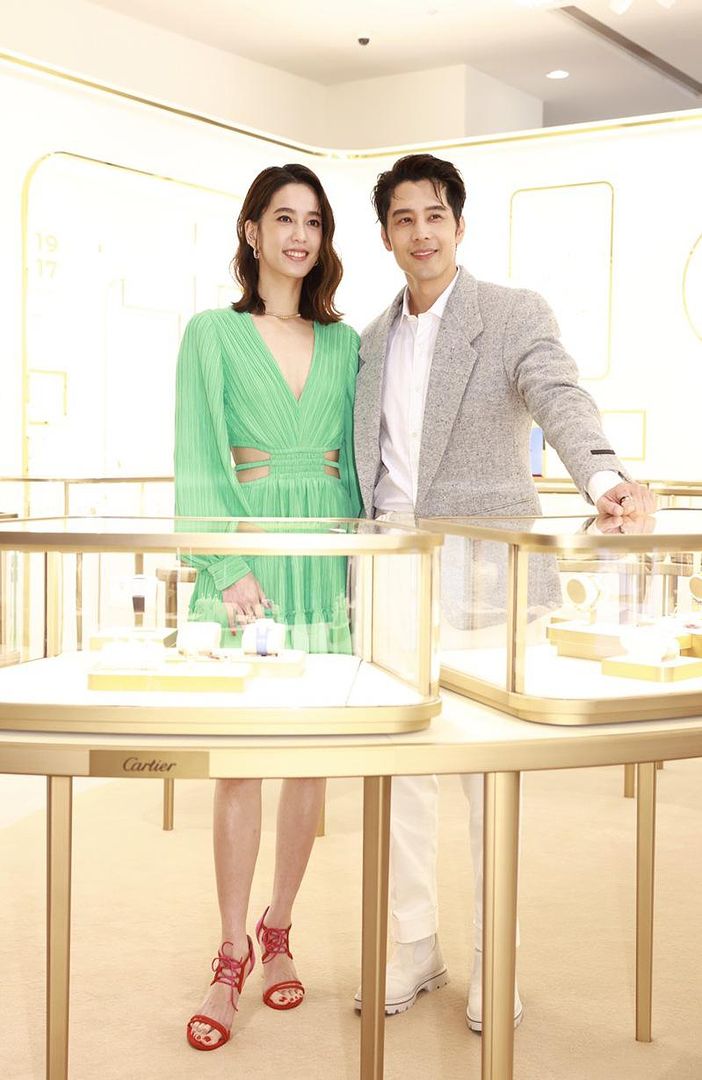 TW-star Couple Annie Chen and George Hu Make First Couple Event Appearance Since Engagement Announcement at Cartier in Taipei