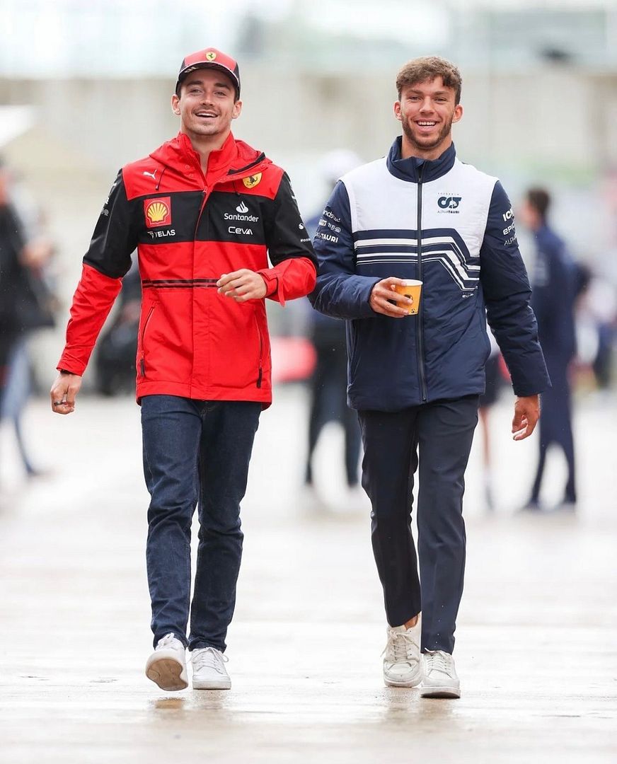 Charles Leclerc and Pierre Gasly