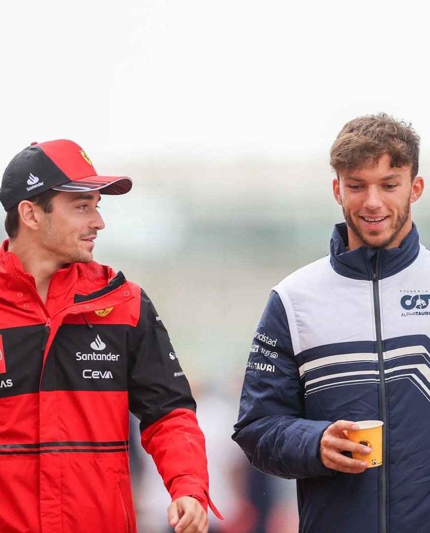 Charles Leclerc and Pierre Gasly