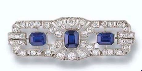 Sapphire confirmation brooch Christie's