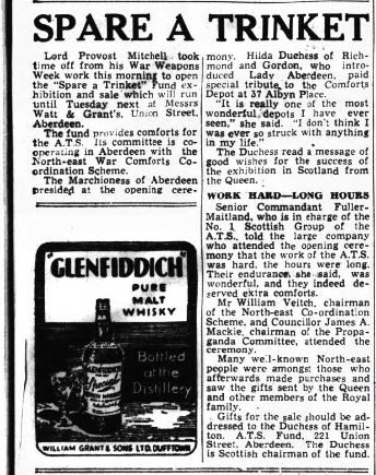 Aberdeen Evening Express 11 Feb 1941 Spare a trinket fund