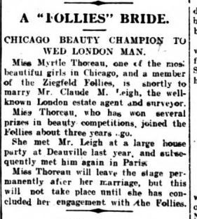 Birmingham Daily Gazette 11 Feb 1925 notice of marriage