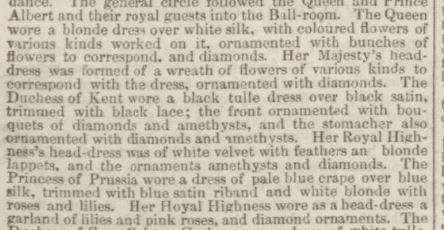 Newcastle Journal 24 May 1851 State Ball bouquet