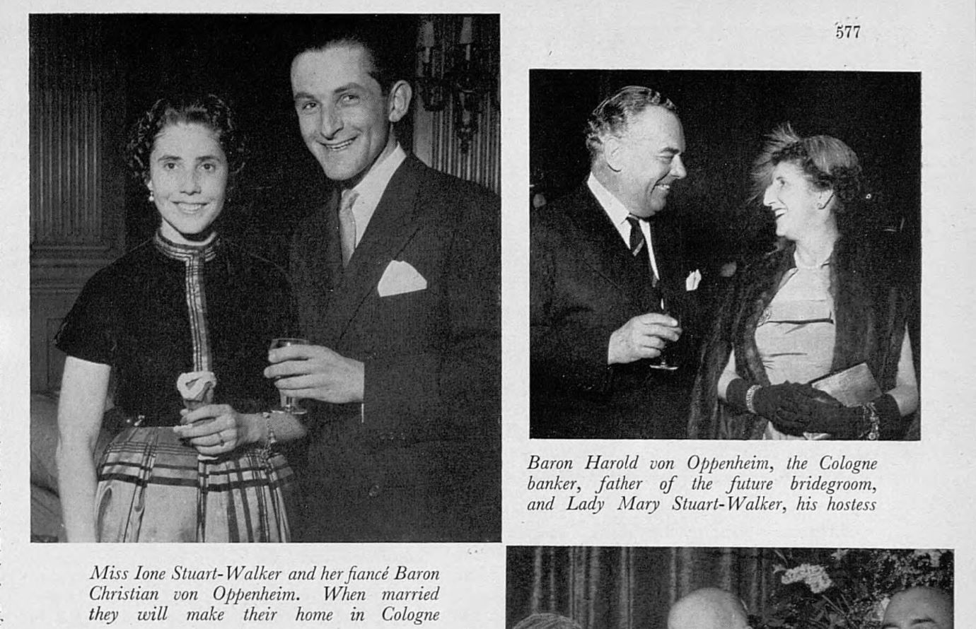 Tatler 23 March 1955 engagement of Ione