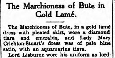 Western Mail 17 July 1931 aquamarine tiara at Court Ball