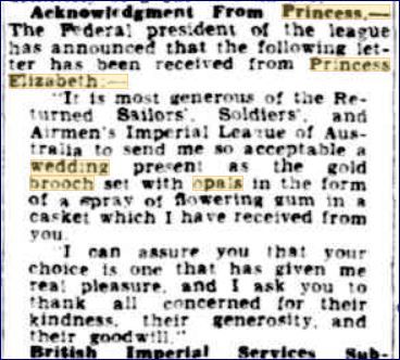 Advertiser_(Adelaide)_11_Feb_1948_p_5_Commonwealth_RSL_gave_opal_brooch_Letter_of_thanks.