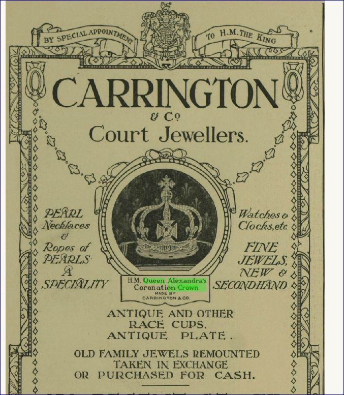 Carringtons'_ad_ILN_13_May_1911_shows_made_QA's_crown