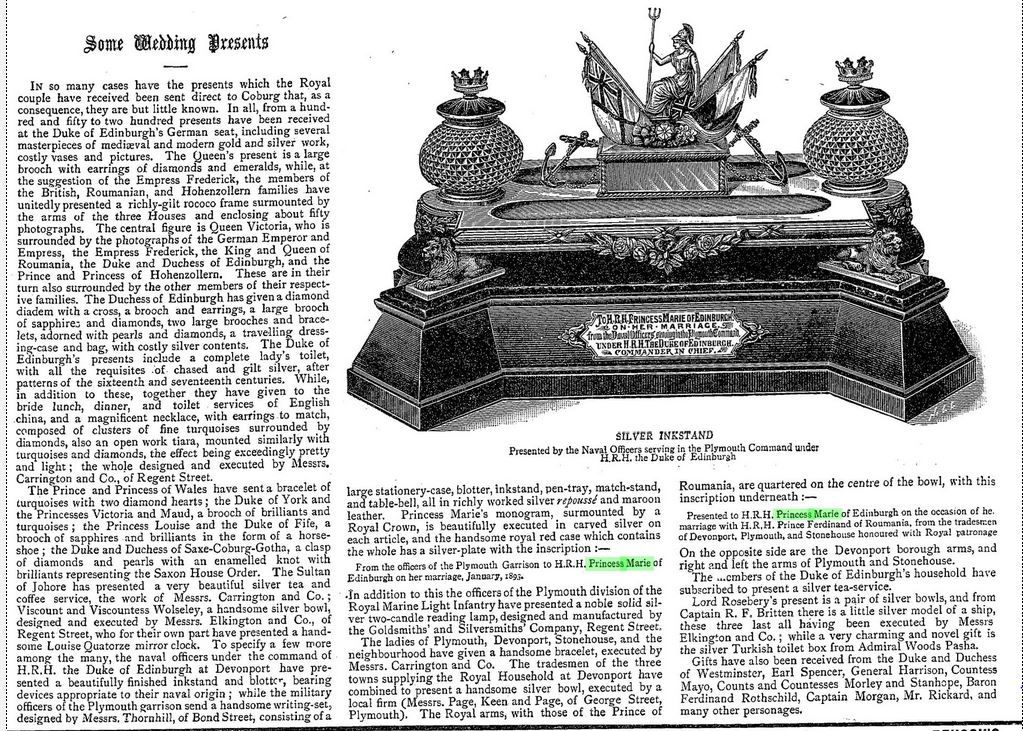 Graphic 14 Jan 1893 with makers of some noted