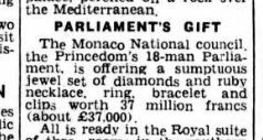 Hartlepool Northern Daily Mail 11 April 1956 Council giving rubies