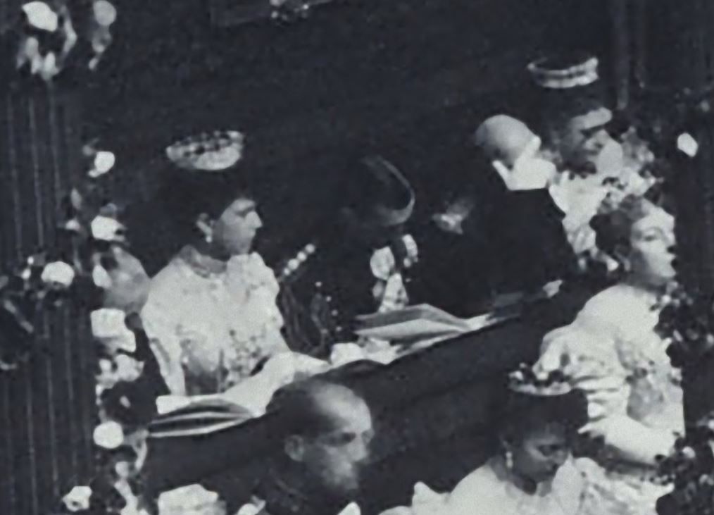 Queen Mary at wedding of Princess Maud