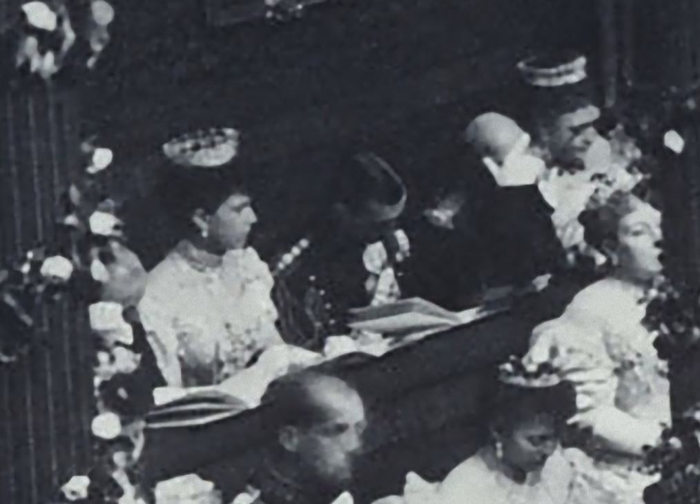 Queen Mary at wedding of Princess Maud