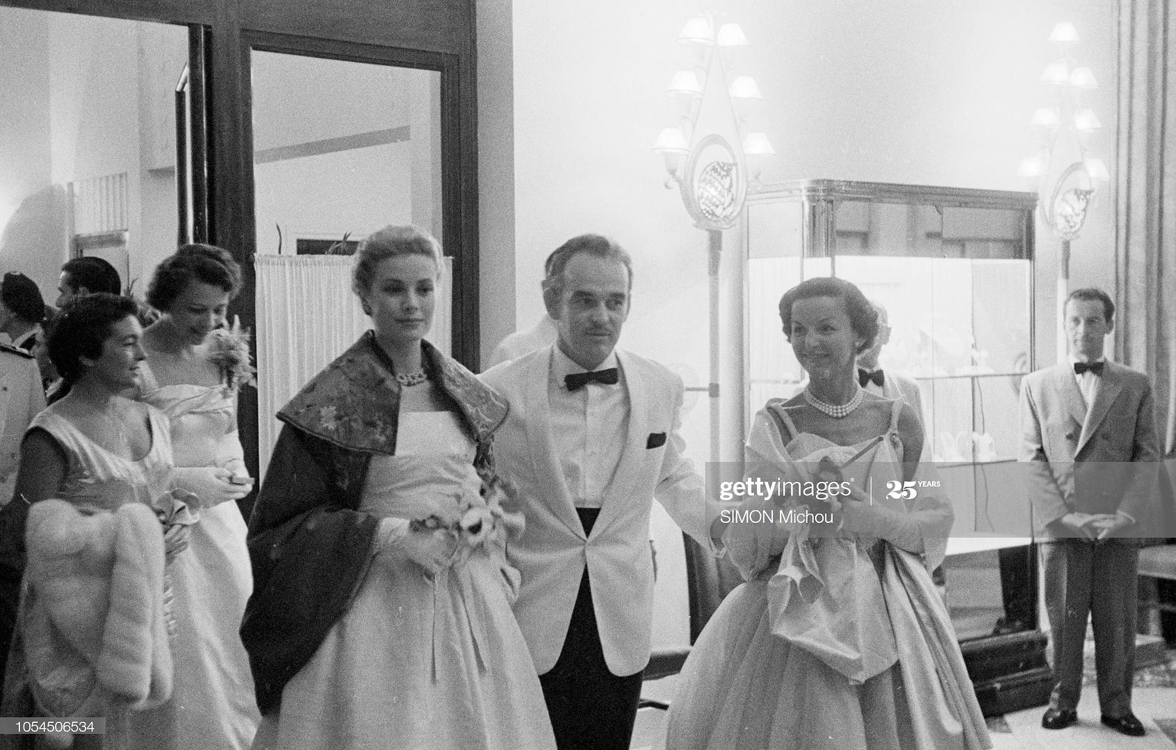 Red Cross ball 1 Aug 1956 said to be diamond and emerald or ruby necklace gettyimages-1054506534-2048x2048