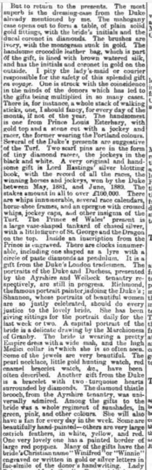 Sheffield_Daily_Telegraph_18_June_1889_Winifred_wedding_gifts_1