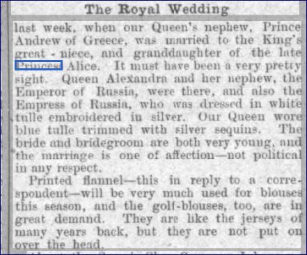 Wedding Alice Battenberg Penny Illustrated Paper 17 Oct 1903