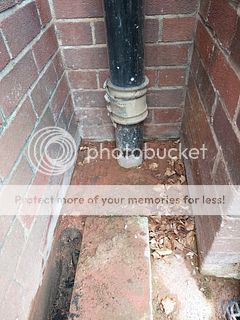 Soil pipe into ground