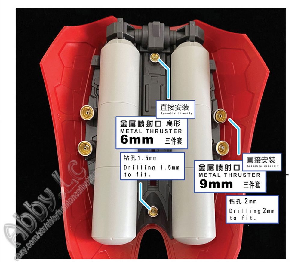 for HG 1/144 Nightingale Model Kit Metal Detail up Add-on Part Set