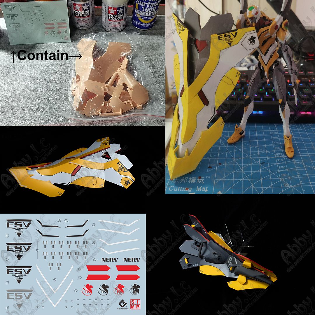 for RG EVA Evangelion Unit 00 DX Positron Canon Set EW EXP Weapon Conversion Kit