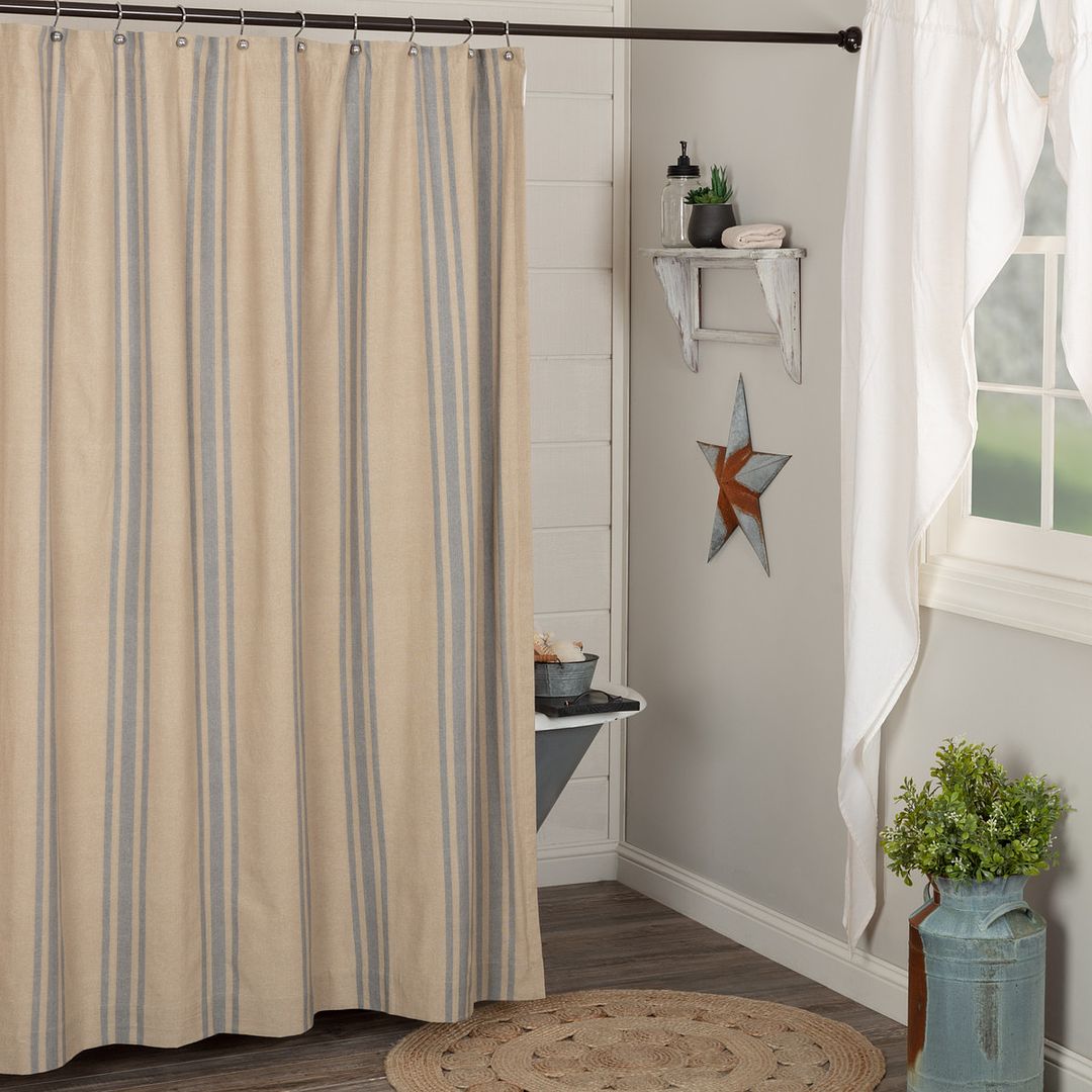 khaki shower curtain