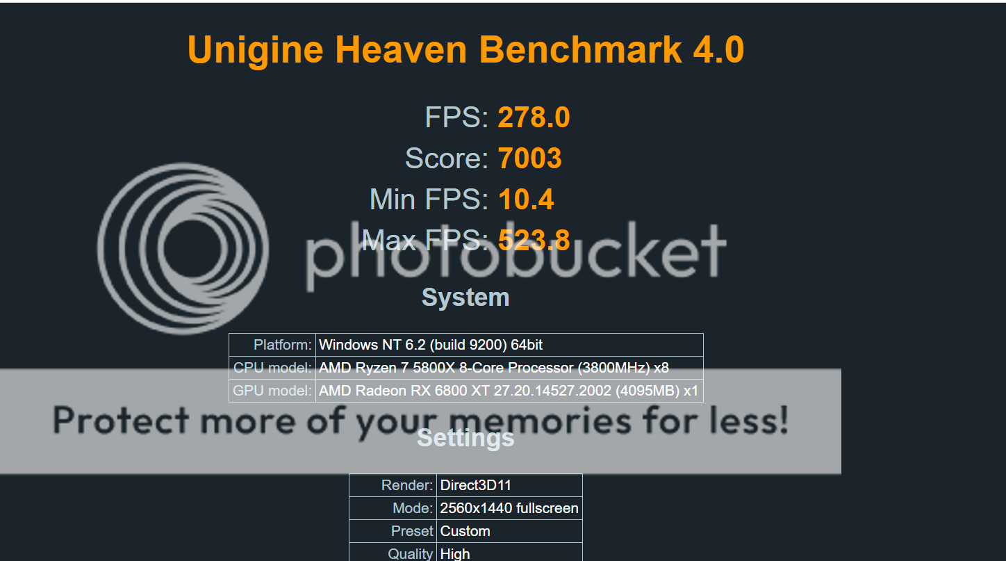 unigine heaven benchmark 4.0 results
