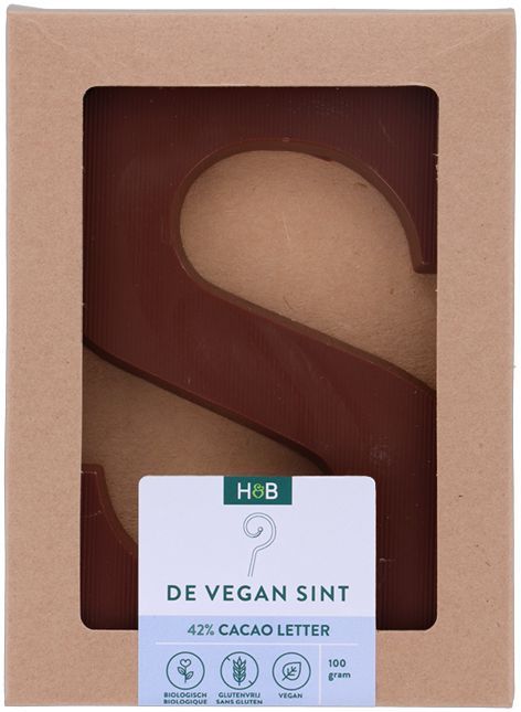 Eindelijk: chocoladeletter zonder melk dankzij vegan & glutenvrije Sint 3 Chocoladeletter zonder melk